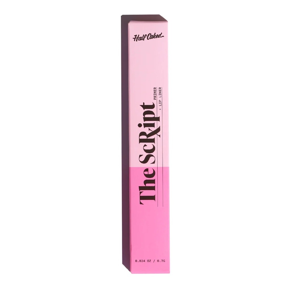 HALF CAKED · THE SCRIPT PRIMER + LIP LINER - AM TO PM